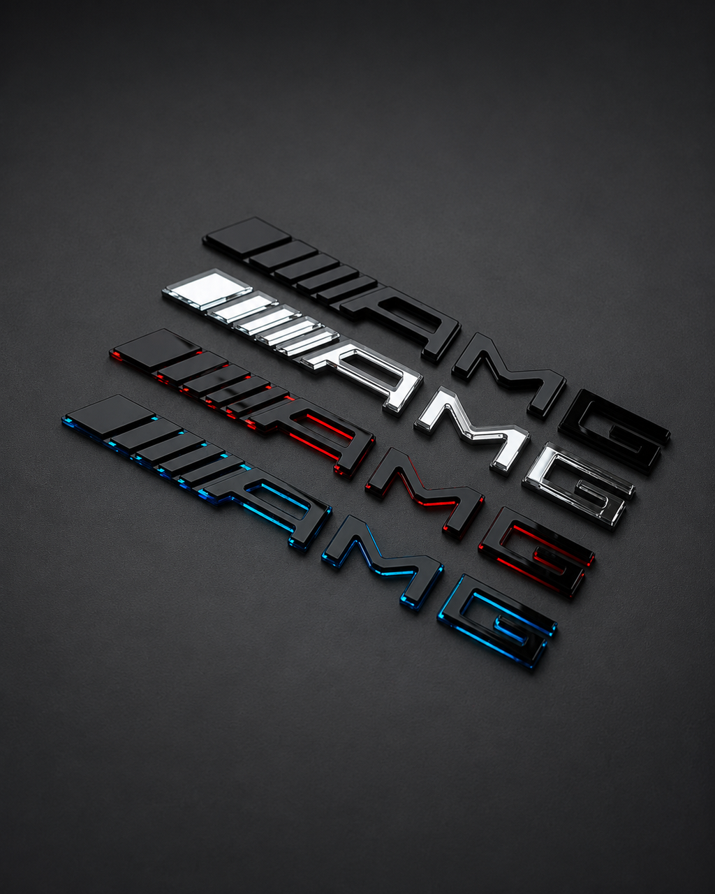 Premium AMG Style Truck Tailgate Badge – 190 x 19 mm 3D Gloss Emblem