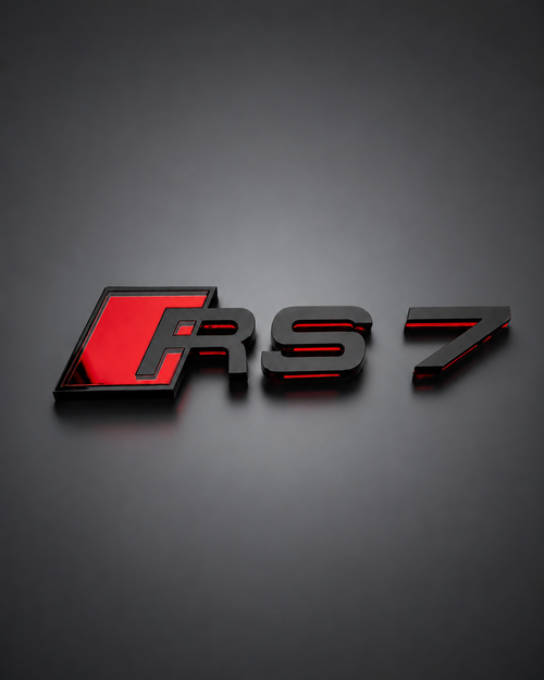 Audi RS7 Emblem Badge (145mm x 37mm)