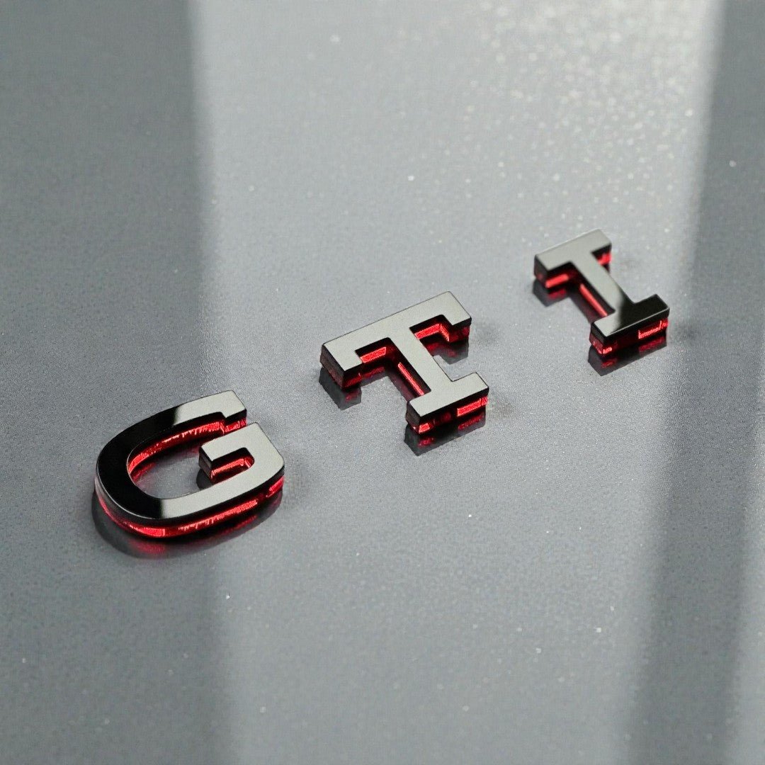 GTI Rear Letters Emblem Badge - VW Golf 8