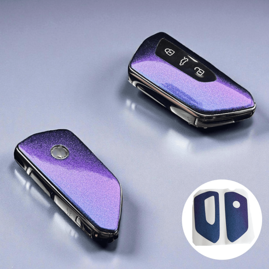 Purple Chameleon Key Fob Overlay - VW/Seat/Skoda/Cupra (2 Sets)