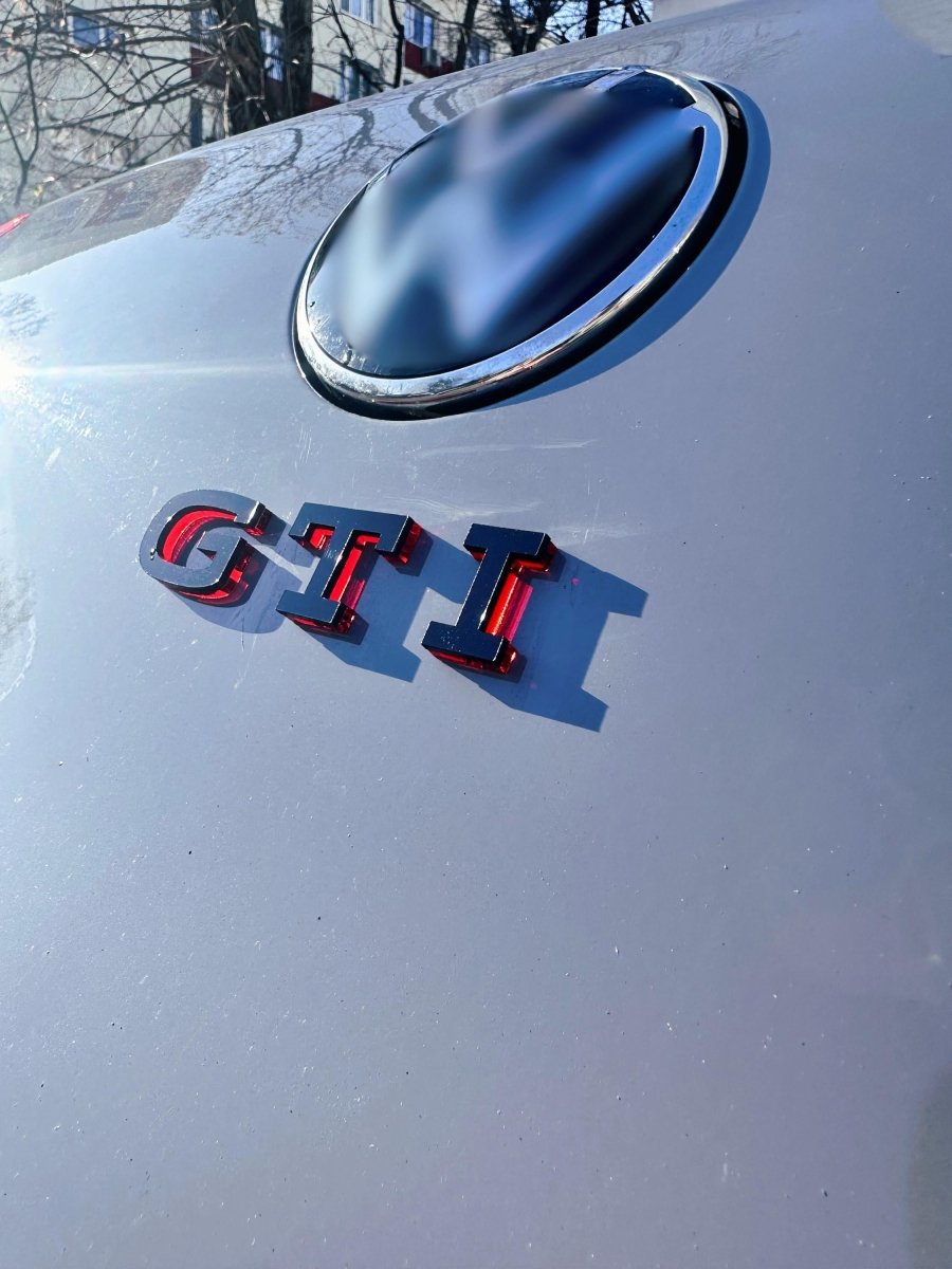GTI Rear Letters Emblem Badge - VW Golf 8